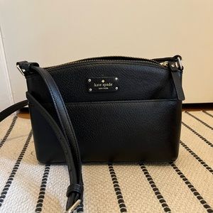 Kate Spade black crossbody bag - barely used